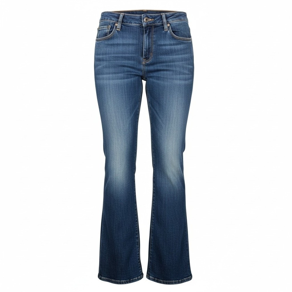 Joe's Jeans Flare Visionaire High Waist Jeans 31 Gabriella Blue Denim Boho